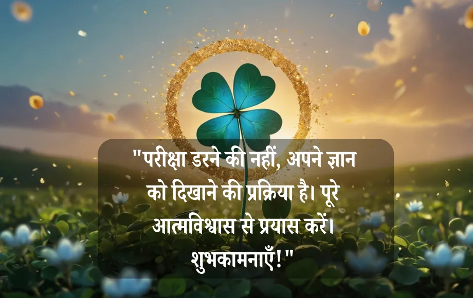 Good Luck Quotes for Exams in Hindi