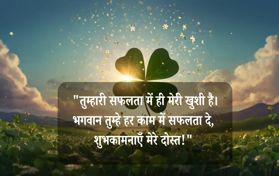 Good Luck Wishes for Friends in Hindi