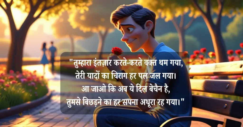 Intezar Shayari 2 Lines in Hindi