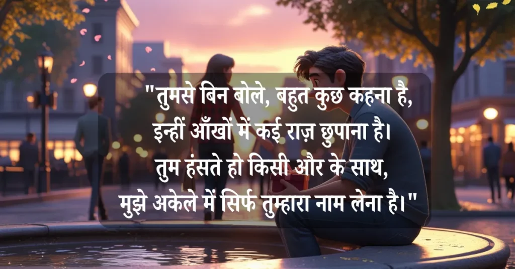 One Side Love Shayari in Hindi