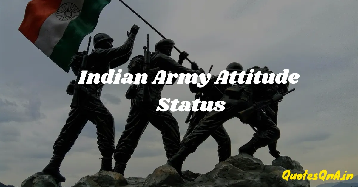 Indian Army Attitude Status in Hindi