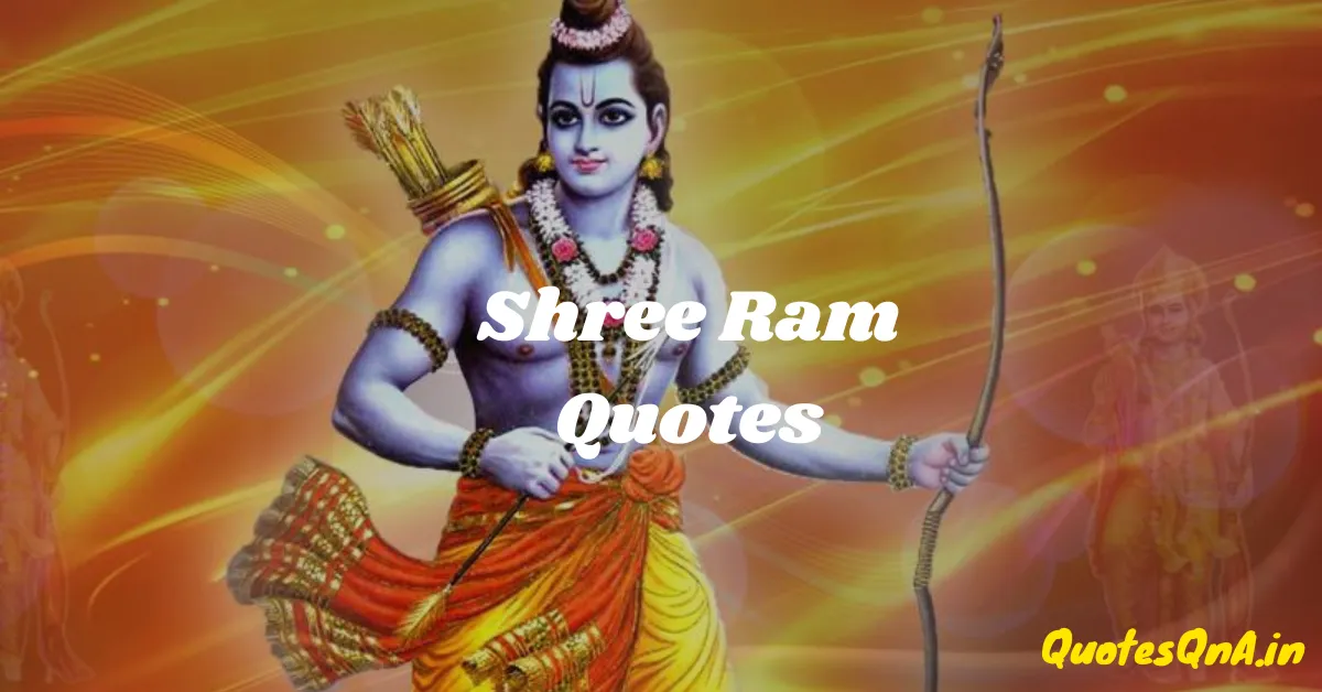 Shree Ram Quotes in Hindi