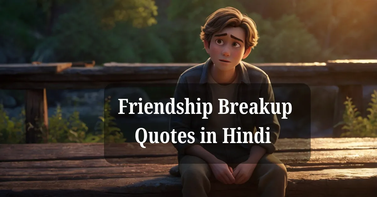 Friendship Breakup Quotes in Hindi