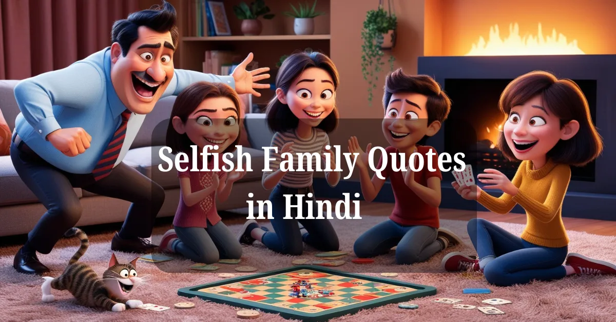 Selfish Family Quotes in Hindi