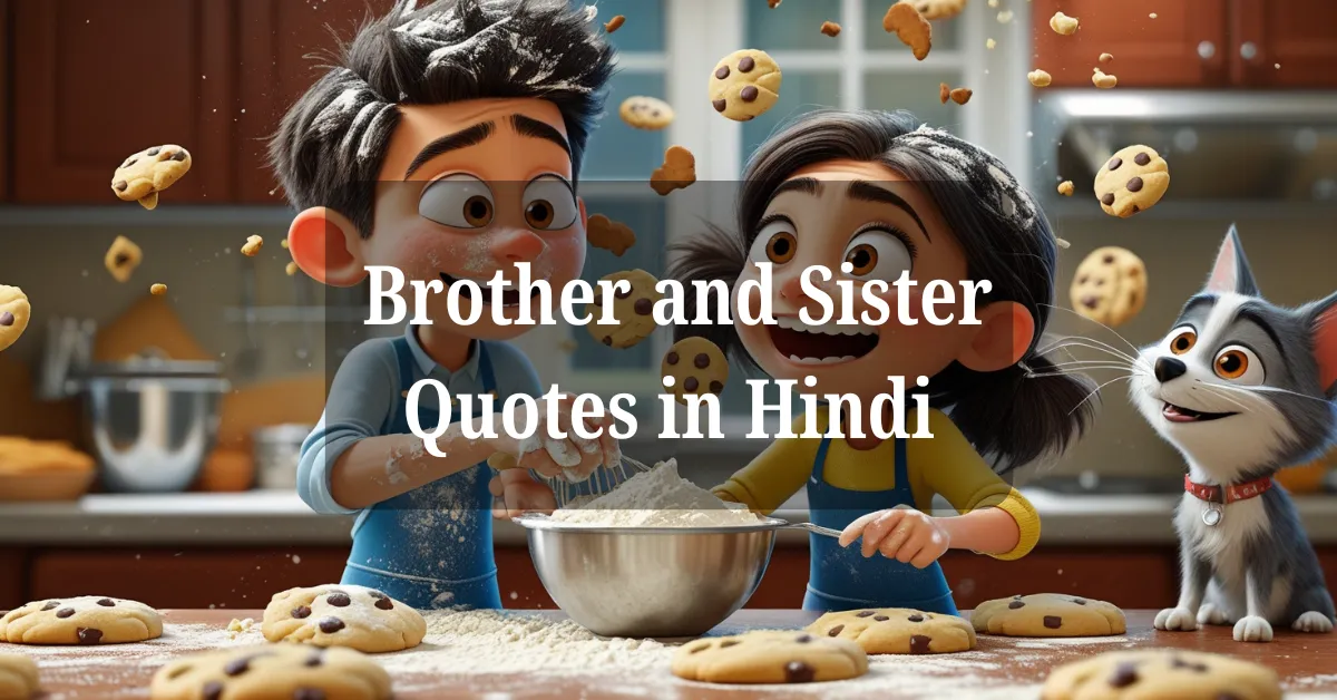 Brother and Sister Quotes in Hindi